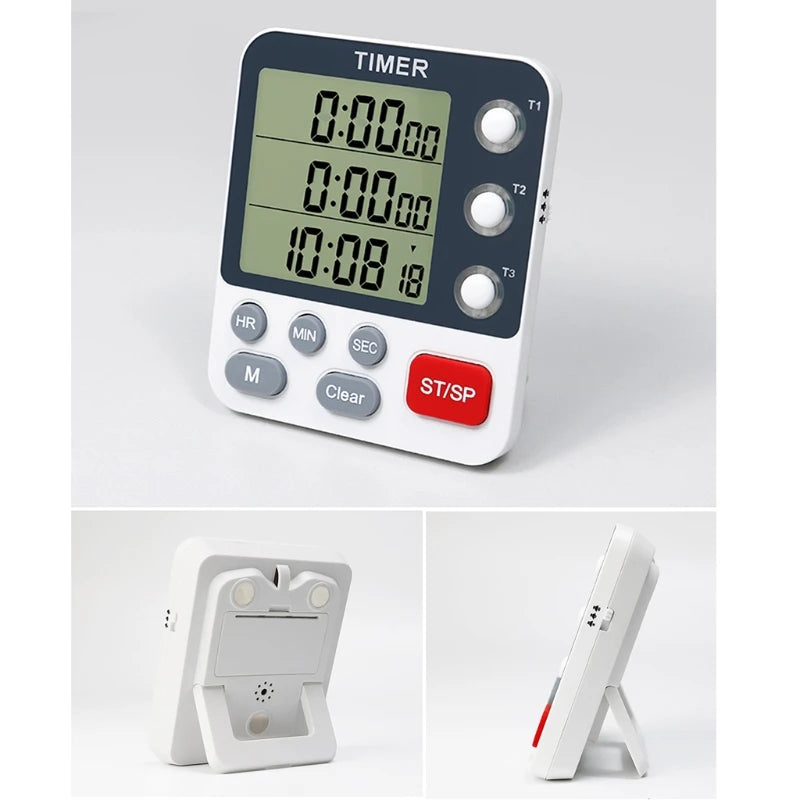 Digital Timer 3 Channels Count UP/Down Timer