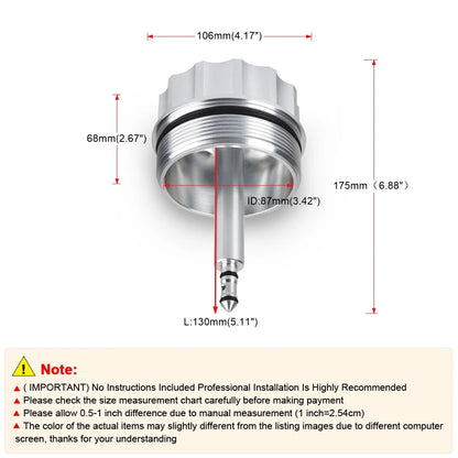 Aluminum Adapter Cover Cap for Oil Filter Housing For BMW 323 E36 323i/328i E39 523i/528i E46 328